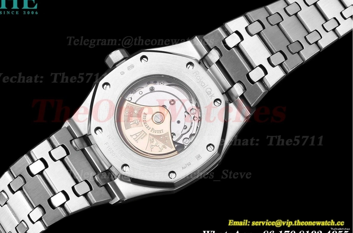 Oak SS Dial 41mm SS 15500 MY8215 Black Royal 0203